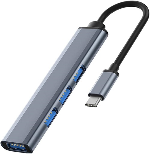 موزع USB 4 منافذ USB 3.0 بسرعة 5 جيجابت في الثانية للأجهزة واللابتوب